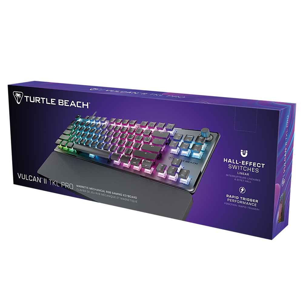 Alt View 17. Turtle Beach - Vulcan II TKL Pro Wired Magnetic Mechanical Gaming Keyboard with Analog Hall-Effect Switches - Black.