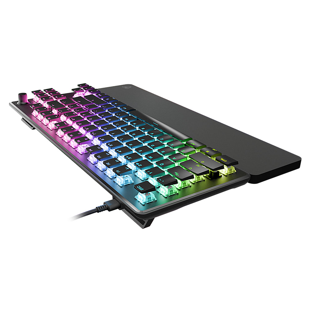 Left. Turtle Beach - Vulcan II TKL Pro Wired Magnetic Mechanical Gaming Keyboard with Analog Hall-Effect Switches - Black.