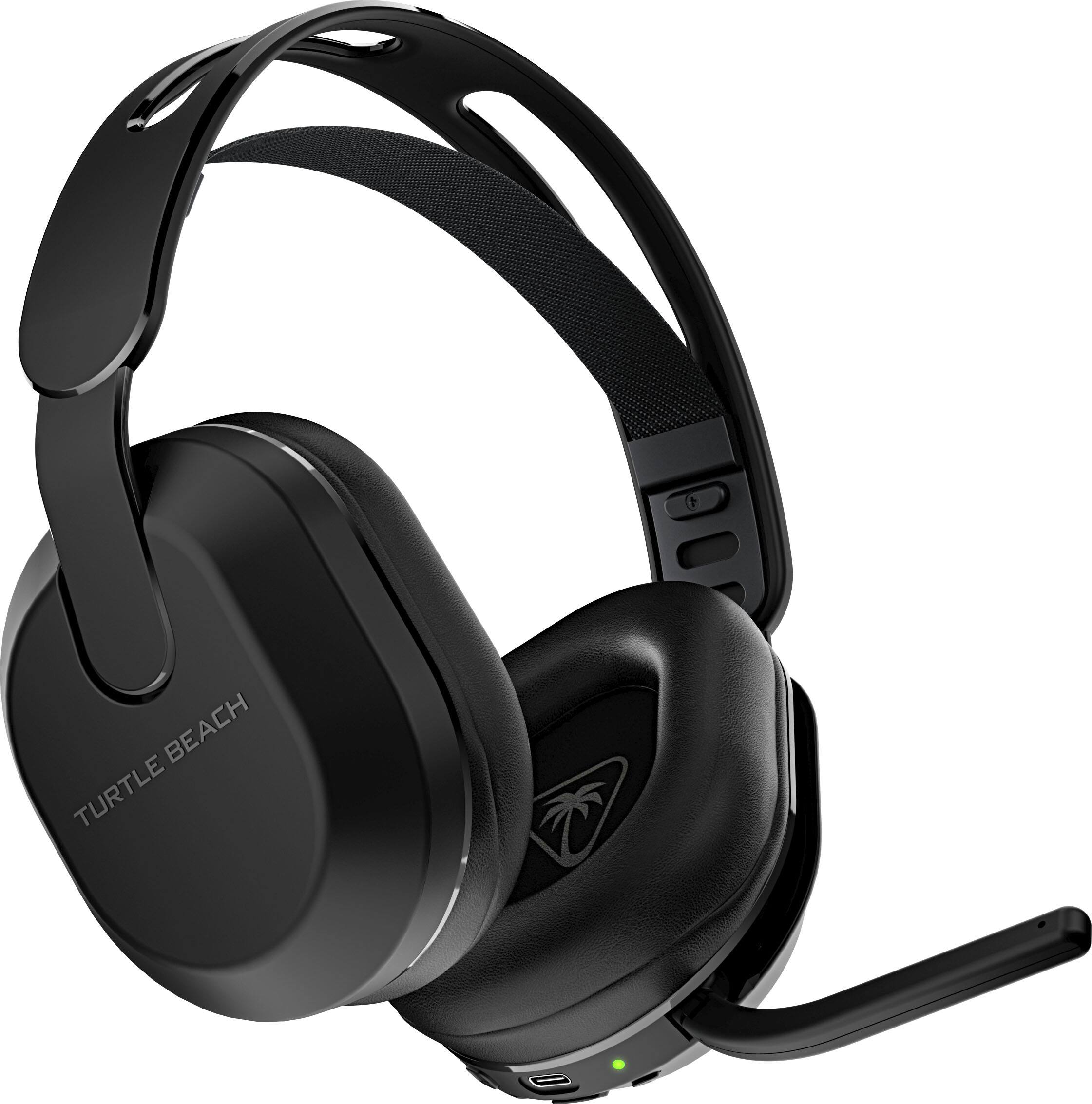 Left. Turtle Beach - Stealth 500 Wireless Amplified Gaming Headset for PC, PS5, PS4, Nintendo Switch, & Mobile with 40-Hr Battery & Bluetooth - Black.