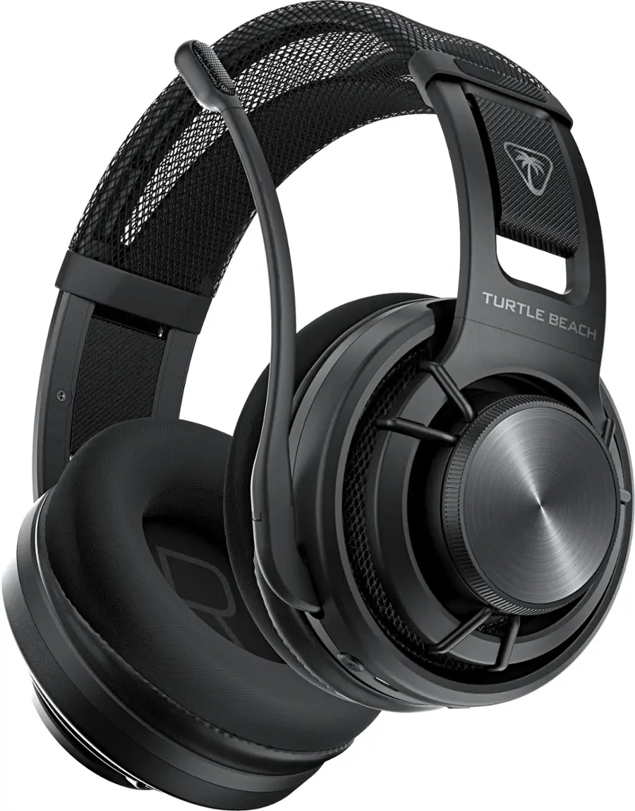 Angle. Turtle Beach - Atlas Air Wireless Open Back Gaming Headset for PC, PS5, PS4, Nintendo Switch, Mobile with Floating Earcup - Black.