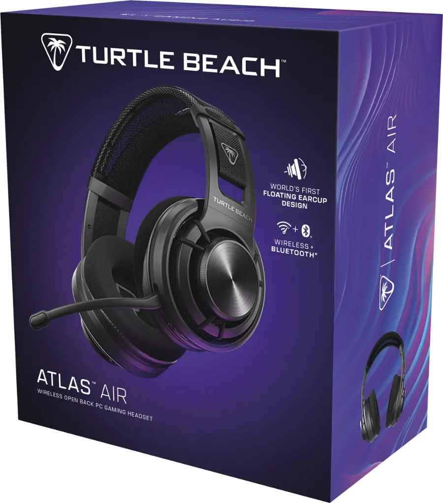 Alt View 21. Turtle Beach - Atlas Air Wireless Open Back Gaming Headset for PC, PS5, PS4, Nintendo Switch, Mobile with Floating Earcup - Black.