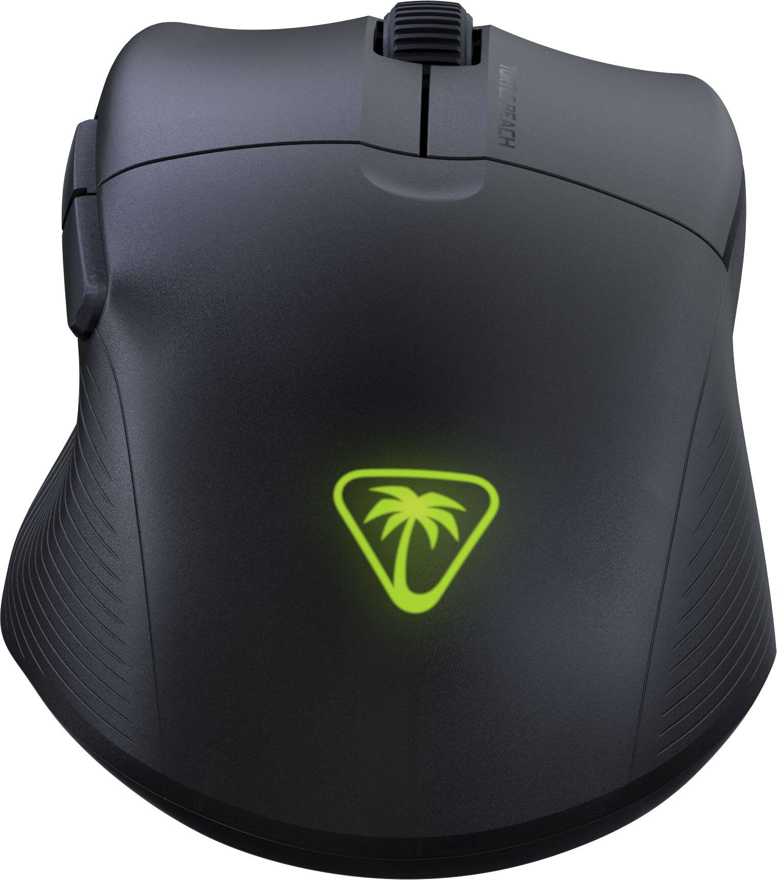 Back. Turtle Beach - Pure Air Ultra-Light Wireless Ergonomic RGB Gaming Mouse with 26K DPI Optical Sensor & 125 hour Battery - Black.