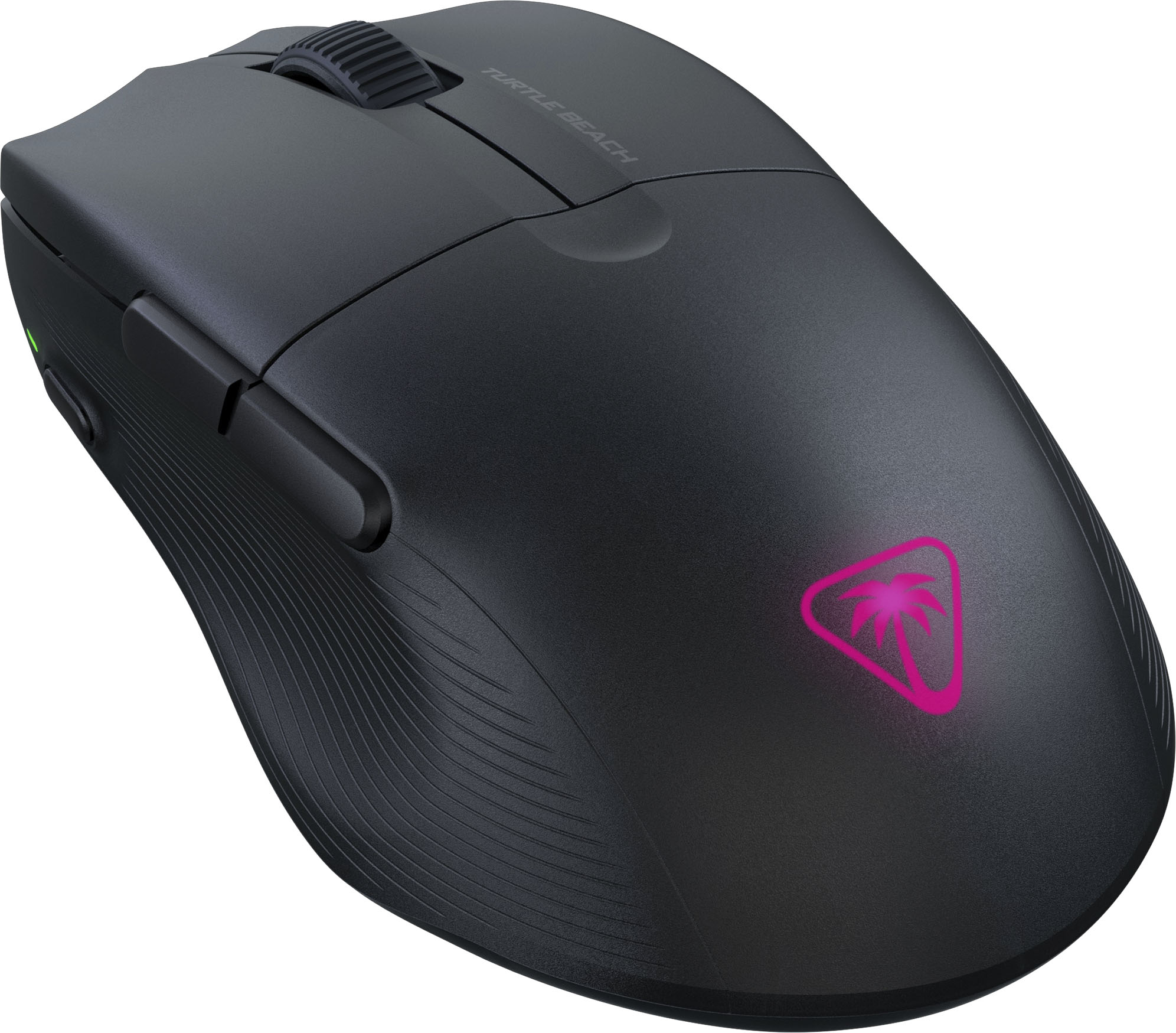Angle View: Turtle Beach - Pure Air Ultra-Light Wireless Ergonomic RGB Gaming Mouse with 26K DPI Optical Sensor & 125 hour Battery - Black