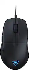 Front. Turtle Beach - Pure SEL Ultra-Light Wired Ergonomic RGB Gaming Mouse with 8K DPI Optical Sensor & Mechanical Switches - Black.