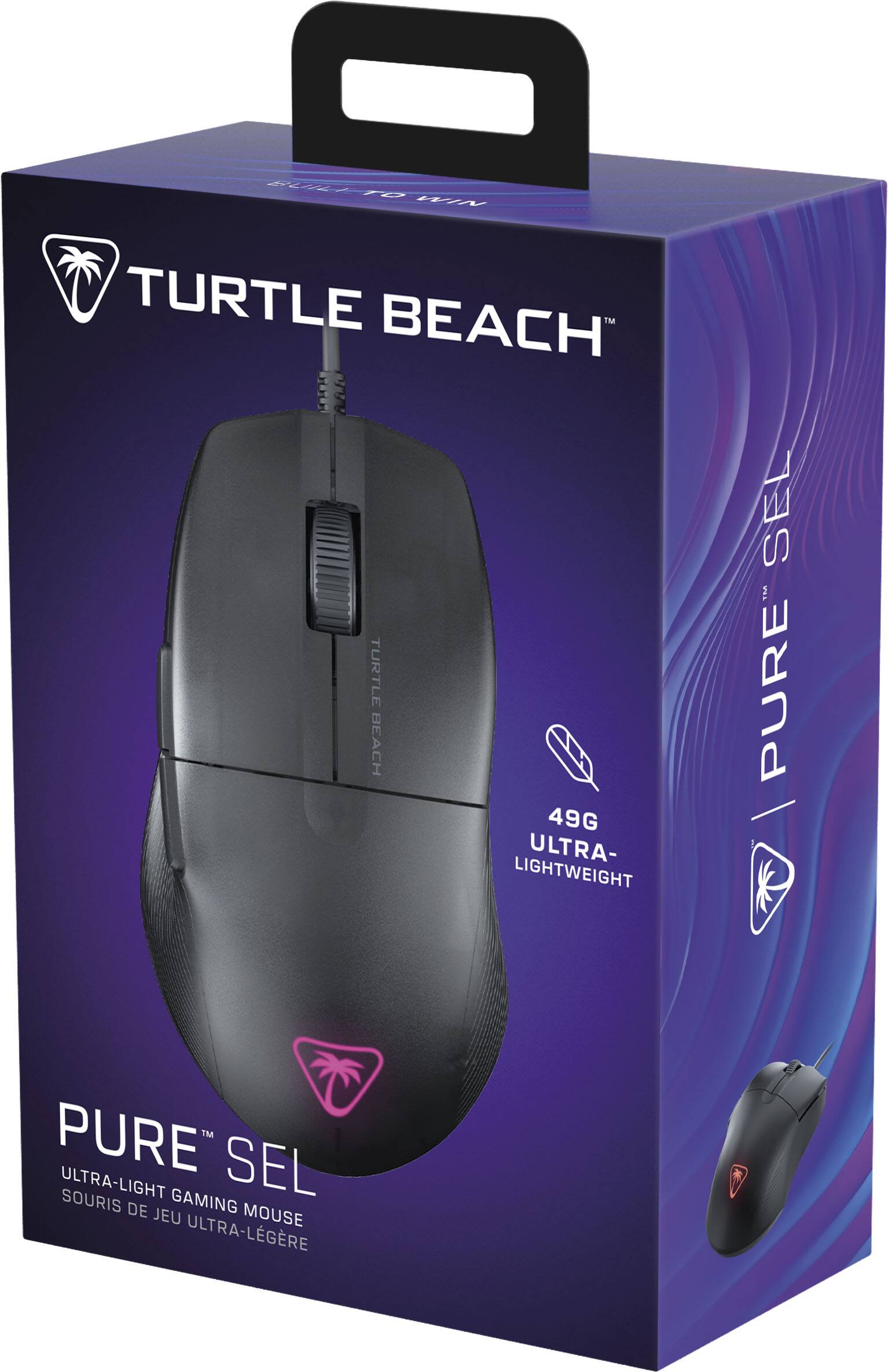 Alt View 17. Turtle Beach - Pure SEL Ultra-Light Wired Ergonomic RGB Gaming Mouse with 8K DPI Optical Sensor & Mechanical Switches - Black.