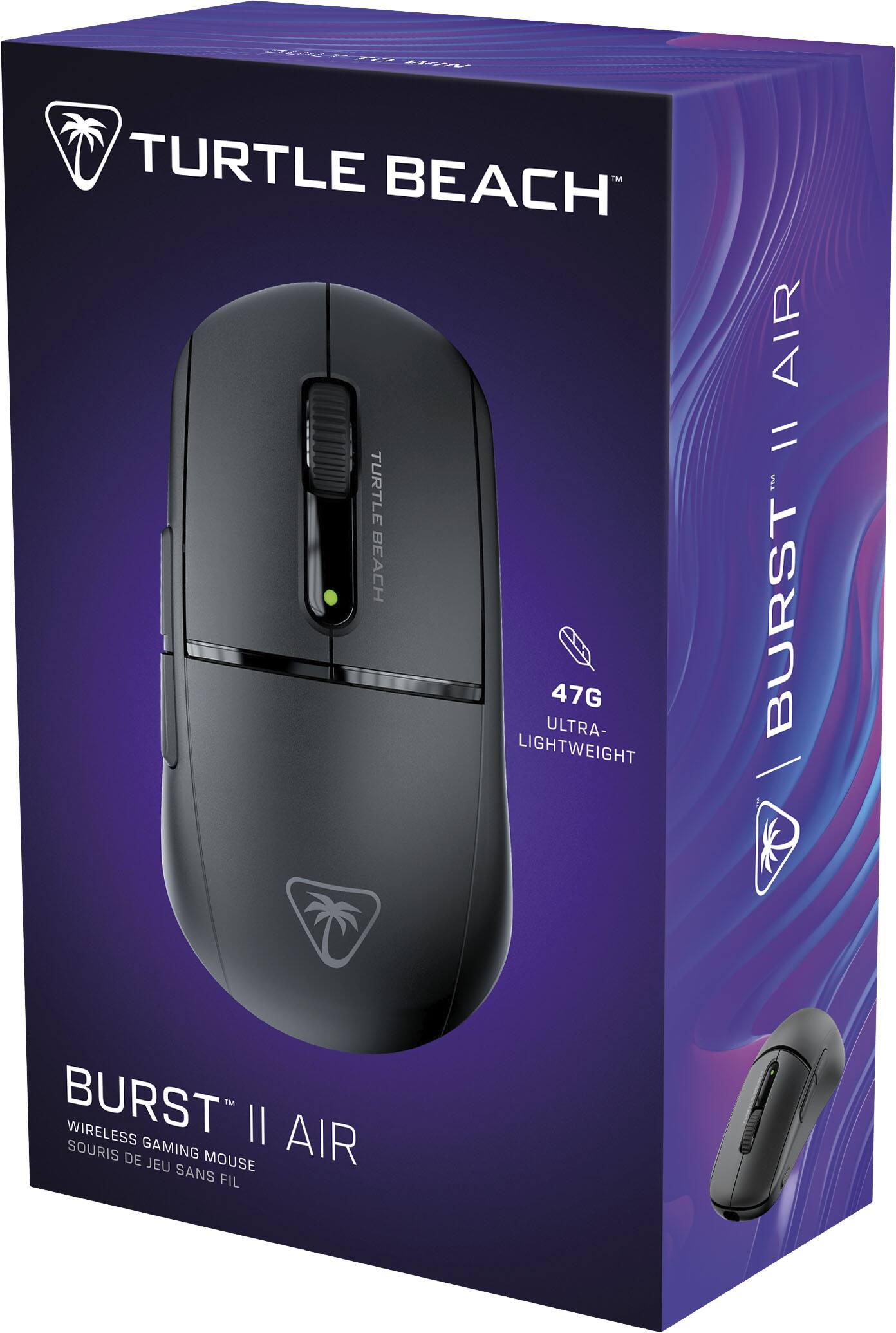 Alt View 17. Turtle Beach - Burst II Air Ultra Lightweight Wireless Symmetrical Gaming Mouse with Bluetooth & 120-hour battery - Black.