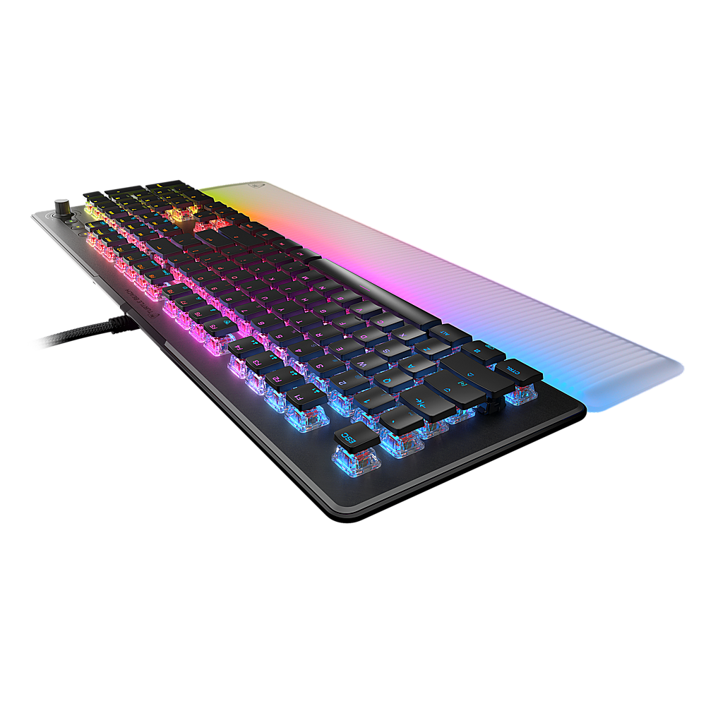 Alt View 11. Turtle Beach - Turtle Beach Vulcan II Max Full-size Wired Mechanical TITAN Switch Gaming Keyboard with RGB lighting and palm rest - Black.