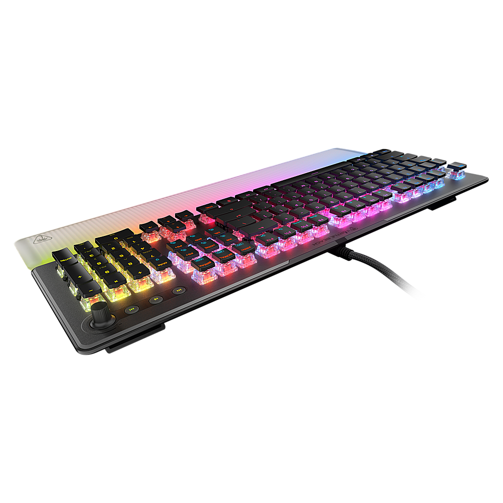 Alt View 12. Turtle Beach - Turtle Beach Vulcan II Max Full-size Wired Mechanical TITAN Switch Gaming Keyboard with RGB lighting and palm rest - Black.