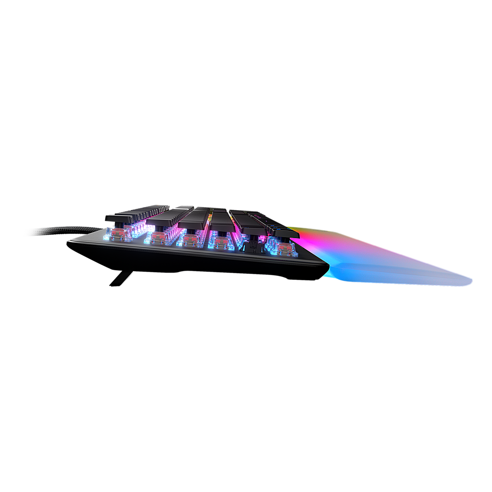 Alt View 13. Turtle Beach - Turtle Beach Vulcan II Max Full-size Wired Mechanical TITAN Switch Gaming Keyboard with RGB lighting and palm rest - Black.