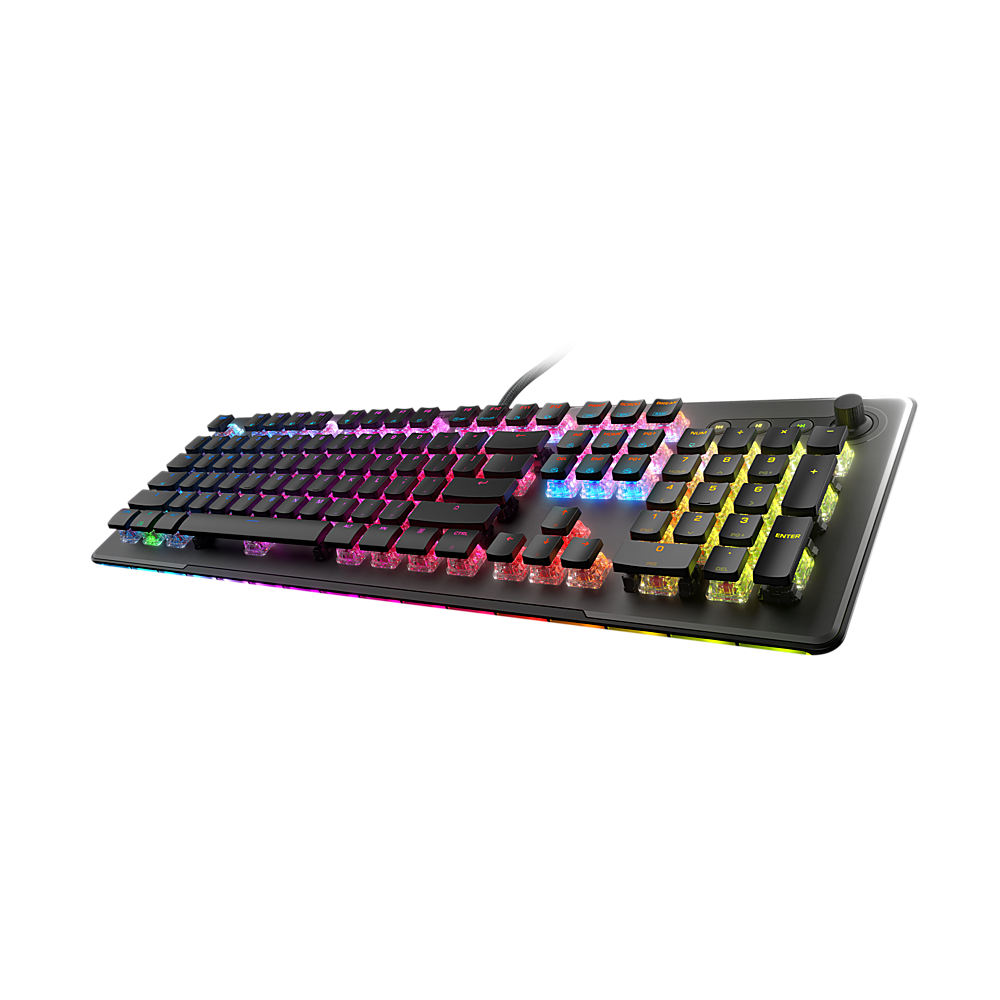 Alt View 15. Turtle Beach - Turtle Beach Vulcan II Max Full-size Wired Mechanical TITAN Switch Gaming Keyboard with RGB lighting and palm rest - Black.