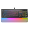 Front. Turtle Beach - Turtle Beach Vulcan II Max Full-size Wired Mechanical TITAN Switch Gaming Keyboard with RGB lighting and palm rest - Black.