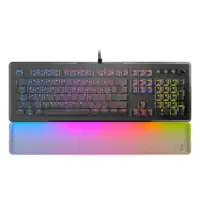 Turtle Beach - Vulcan II Max Full-size Wired Mechanical TITAN Switch Gaming Keyboard with RGB lighting and palm rest for PC - Black - Front_Zoom