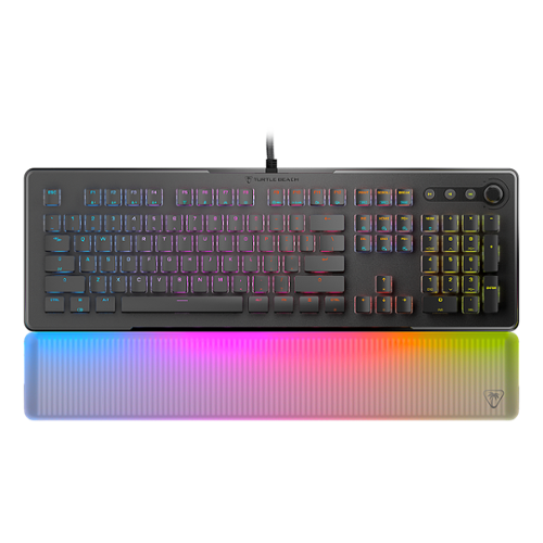 Turtle Beach - Vulcan II Max Full-size Wired Mechanical TITAN Switch Gaming Keyboard with RGB lighting and palm rest for PC - Black