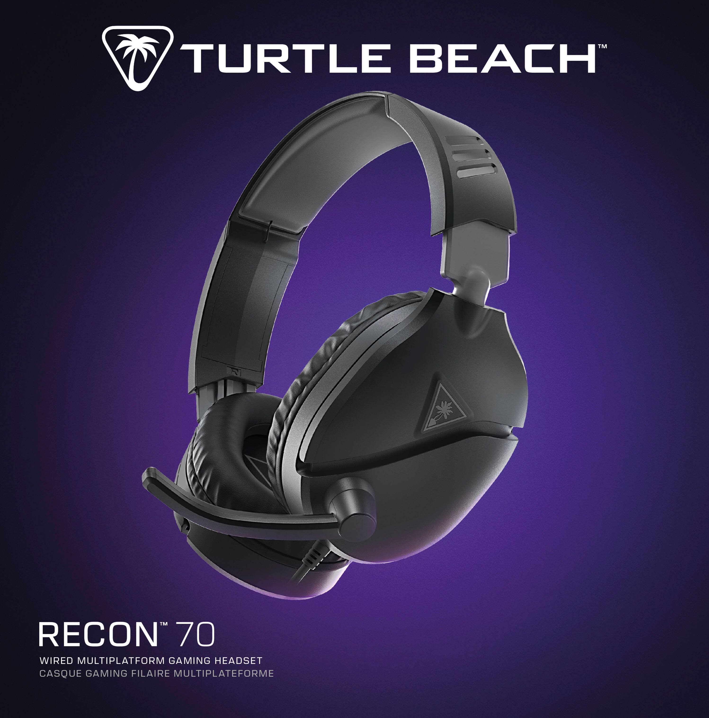 Alt View 14. Turtle Beach - Recon 70 Multiplatform Wired Gaming Headset for PC, PS5, PS4, Xbox Series X|S, Xbox One, Nintendo Switch & Mobile - Black.