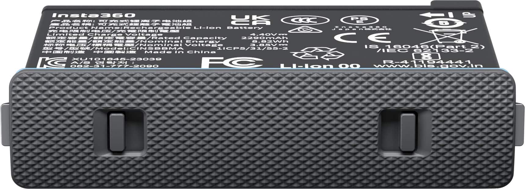 Alt View 1. Insta360 - Rechargeable Lithium Polymer Battery for X4 Action Camera - Black.