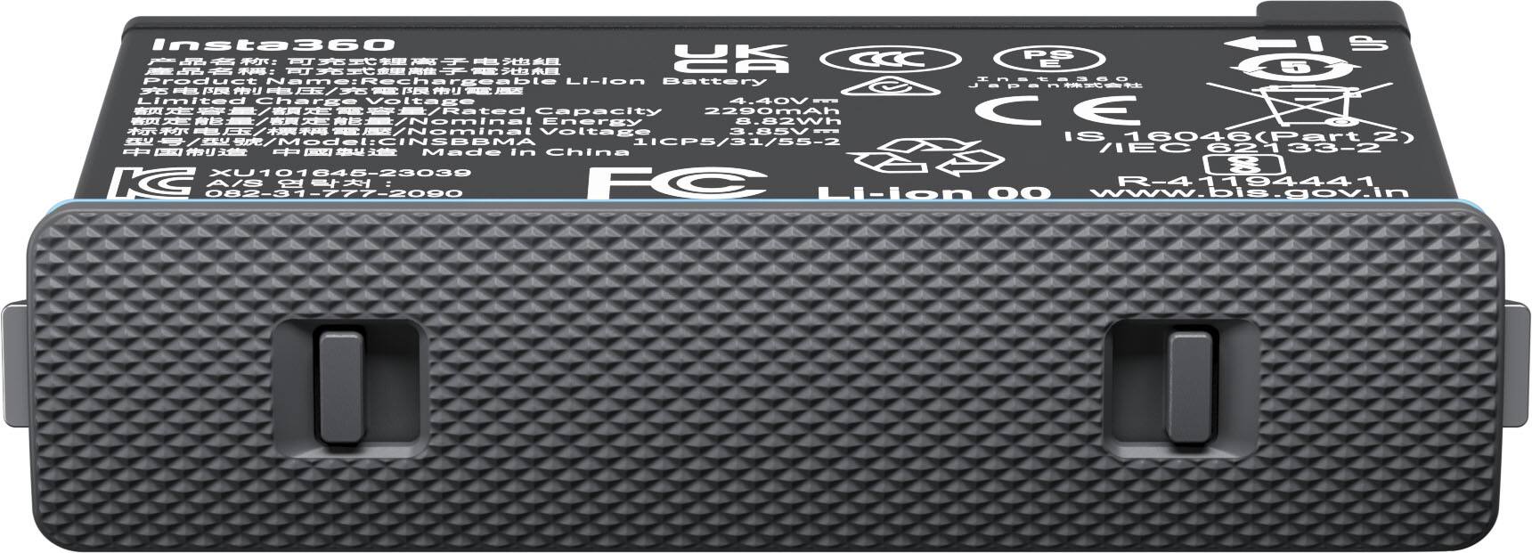 Alt View 1. Insta360 - Rechargeable Lithium Polymer Battery for X4 Action Camera - Black.