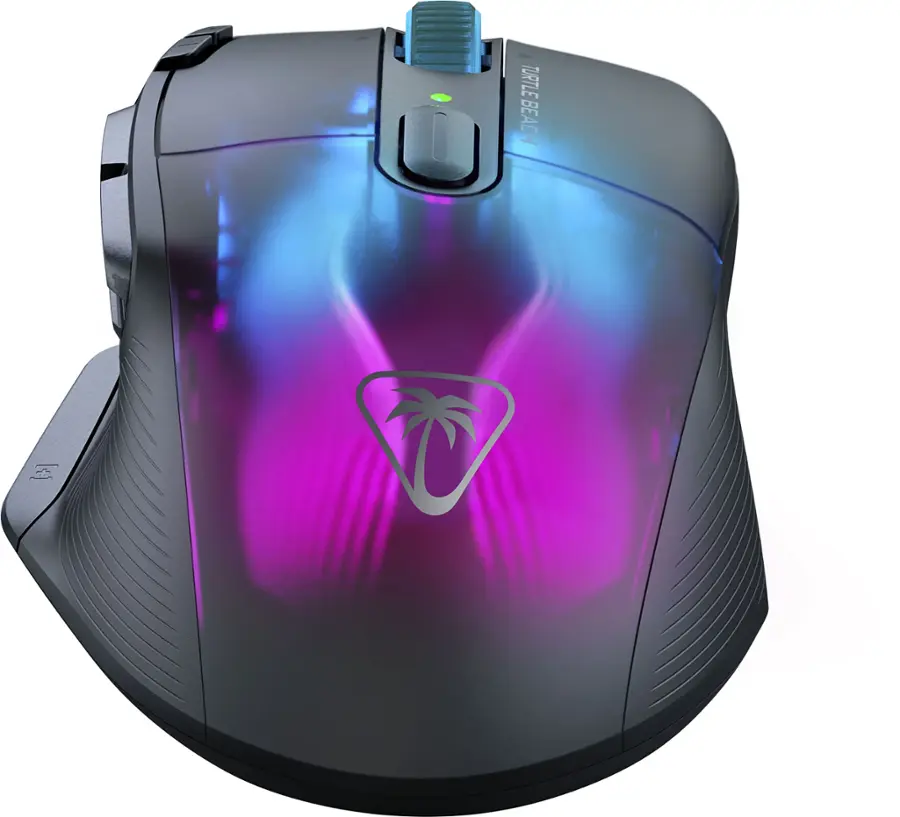 Back. Turtle Beach - Kone XP Air Wireless Optical Gaming Mouse with Charging Dock and AIMO RGB Lighting - Black.