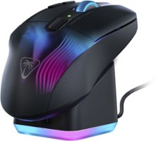 Turtle Beach - Kone XP Air Wireless Optical Gaming Mouse with Charging Dock and AIMO RGB Lighting - Black - Front_Zoom