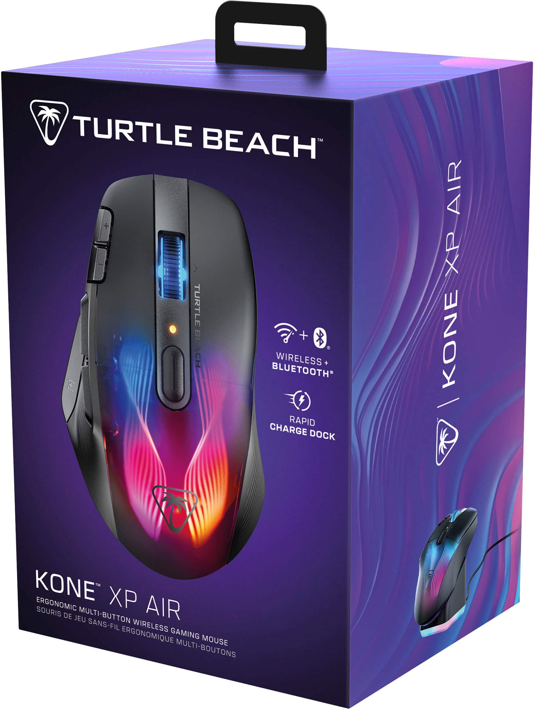 Alt View 20. Turtle Beach - Kone XP Air Wireless Optical Gaming Mouse with Charging Dock and AIMO RGB Lighting - Black.