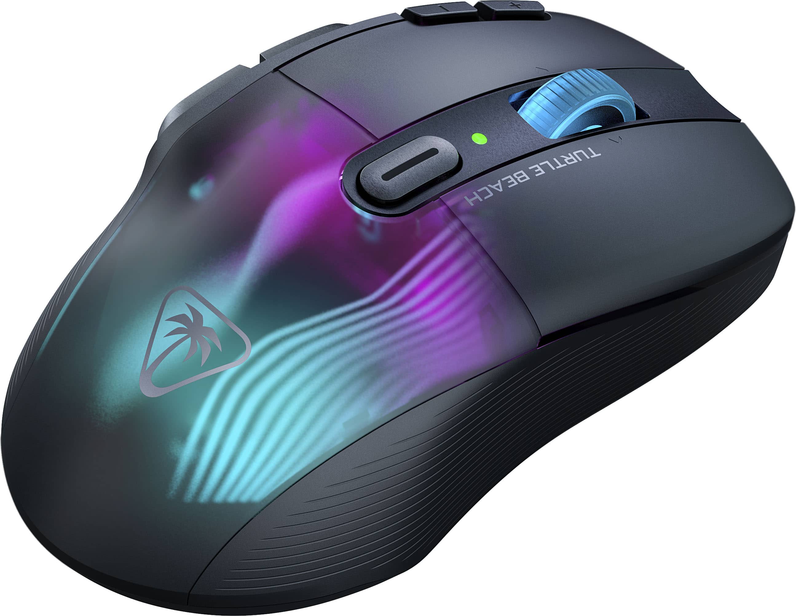 Left. Turtle Beach - Kone XP Air Wireless Optical Gaming Mouse with Charging Dock and AIMO RGB Lighting - Black.