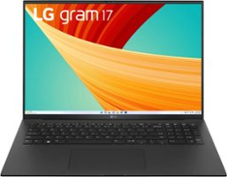 LG - gram 17" Laptop - Intel Evo 13th Gen Intel Core i7-1360P - 16GB RAM - 1TB SSD - Black - Front_Zoom