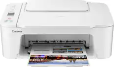 Front. Canon - PIXMA TS3720 Wireless All-In-One Inkjet Printer - White.