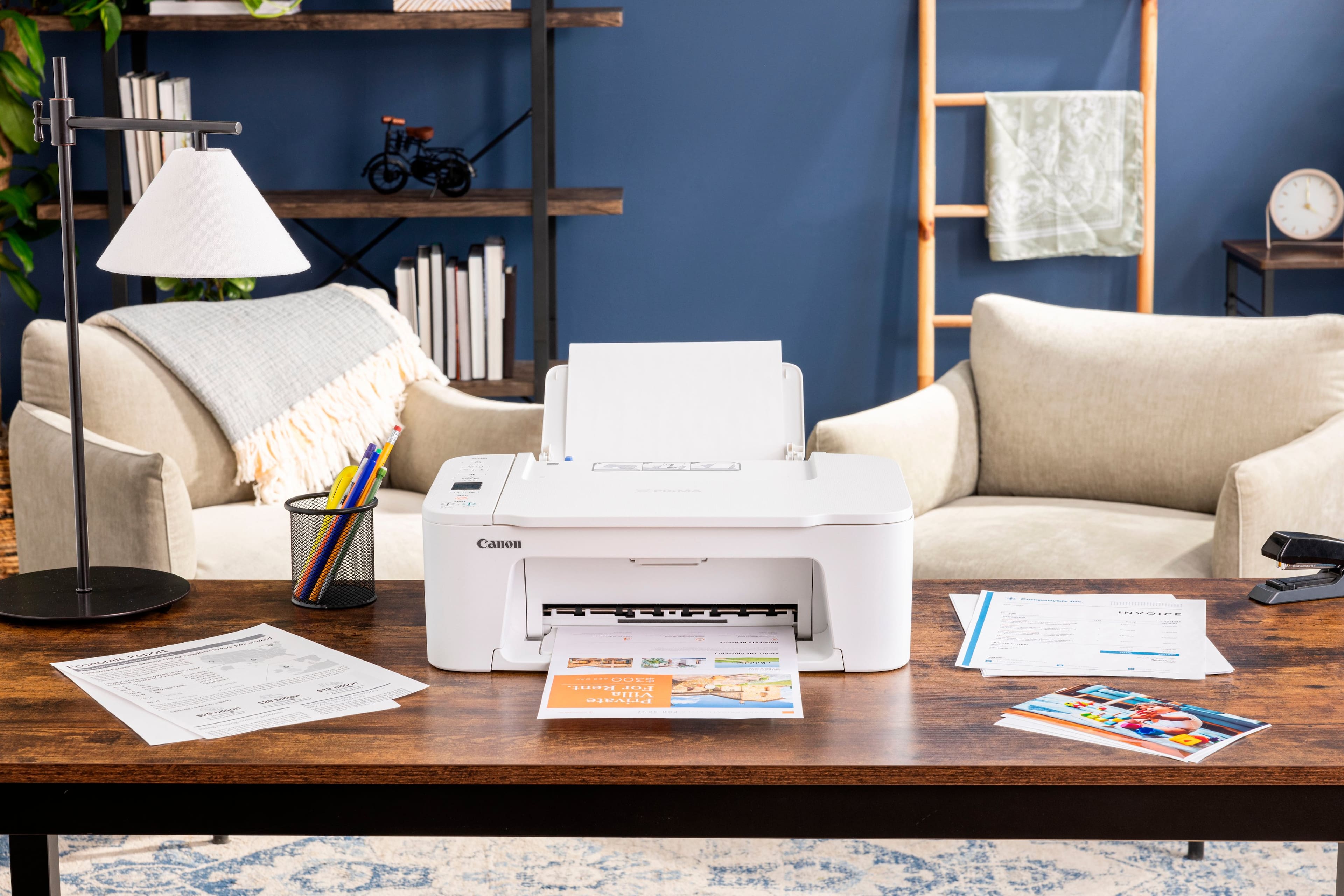 Alt View 12. Canon - PIXMA TS3720 Wireless All-In-One Inkjet Printer - White.