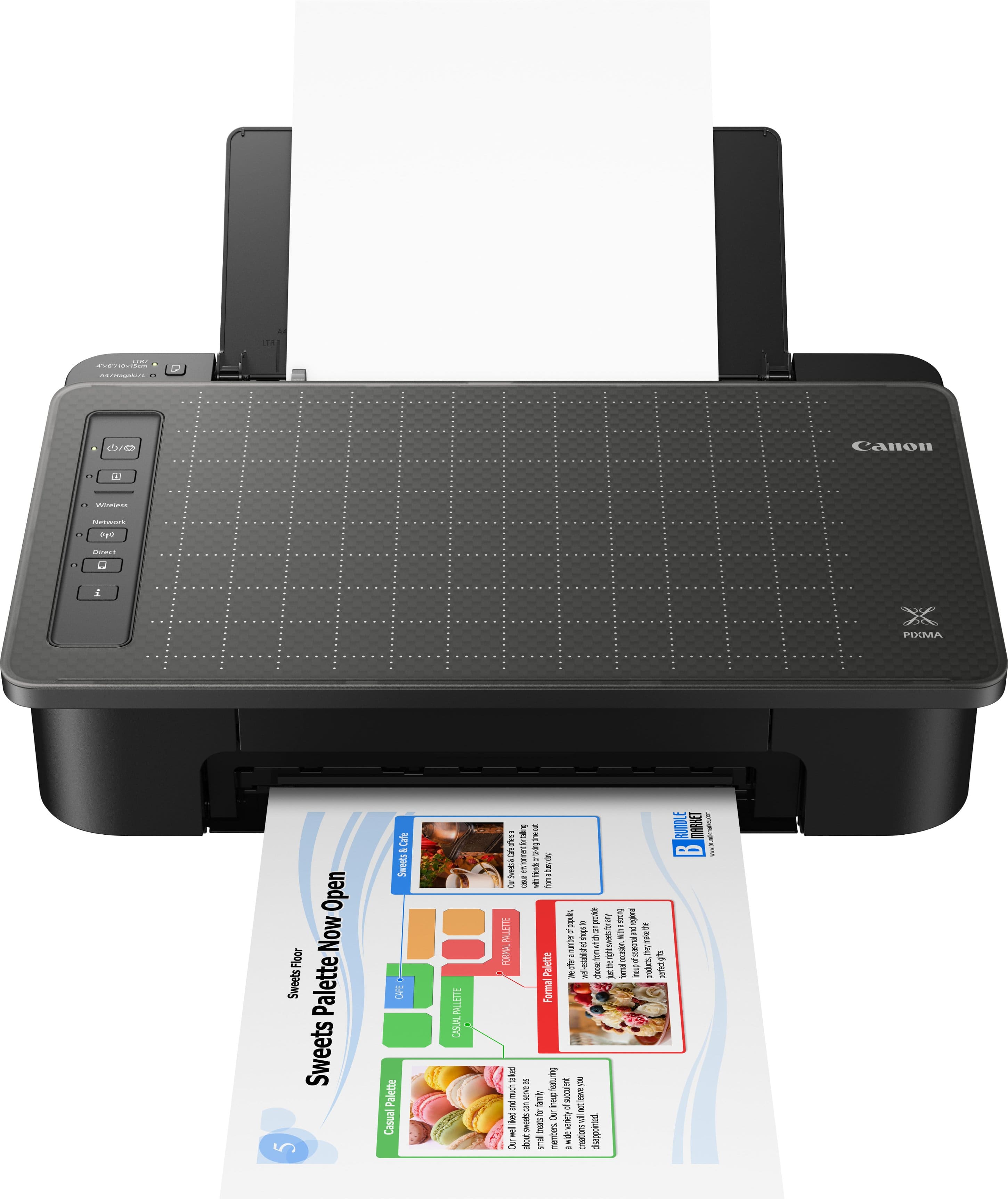 Canon - PIXMA TS302a Wireless Inkjet Printer - Black - Front_Zoom