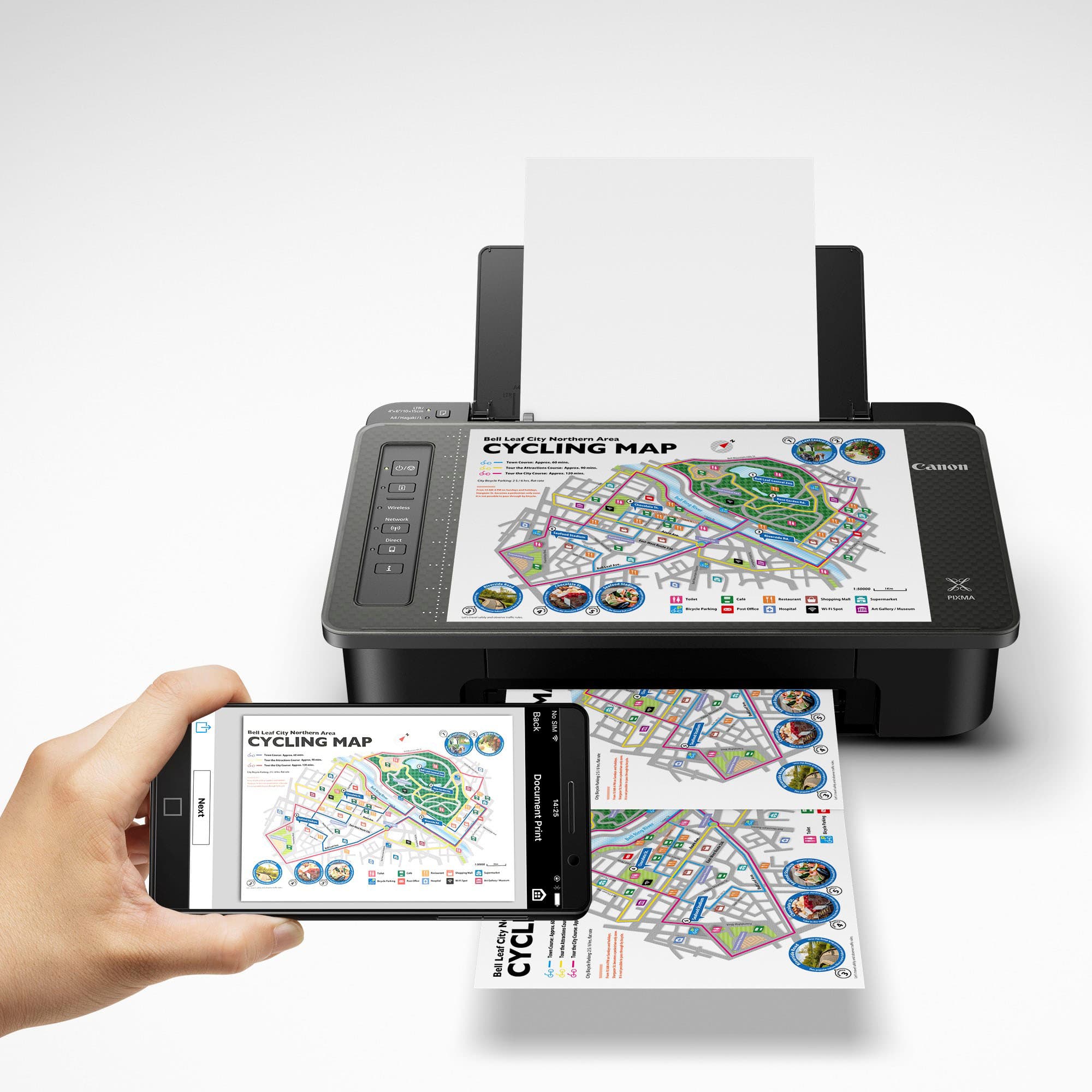 Alt View 11. Canon - PIXMA TS302a Wireless Inkjet Printer - Black.