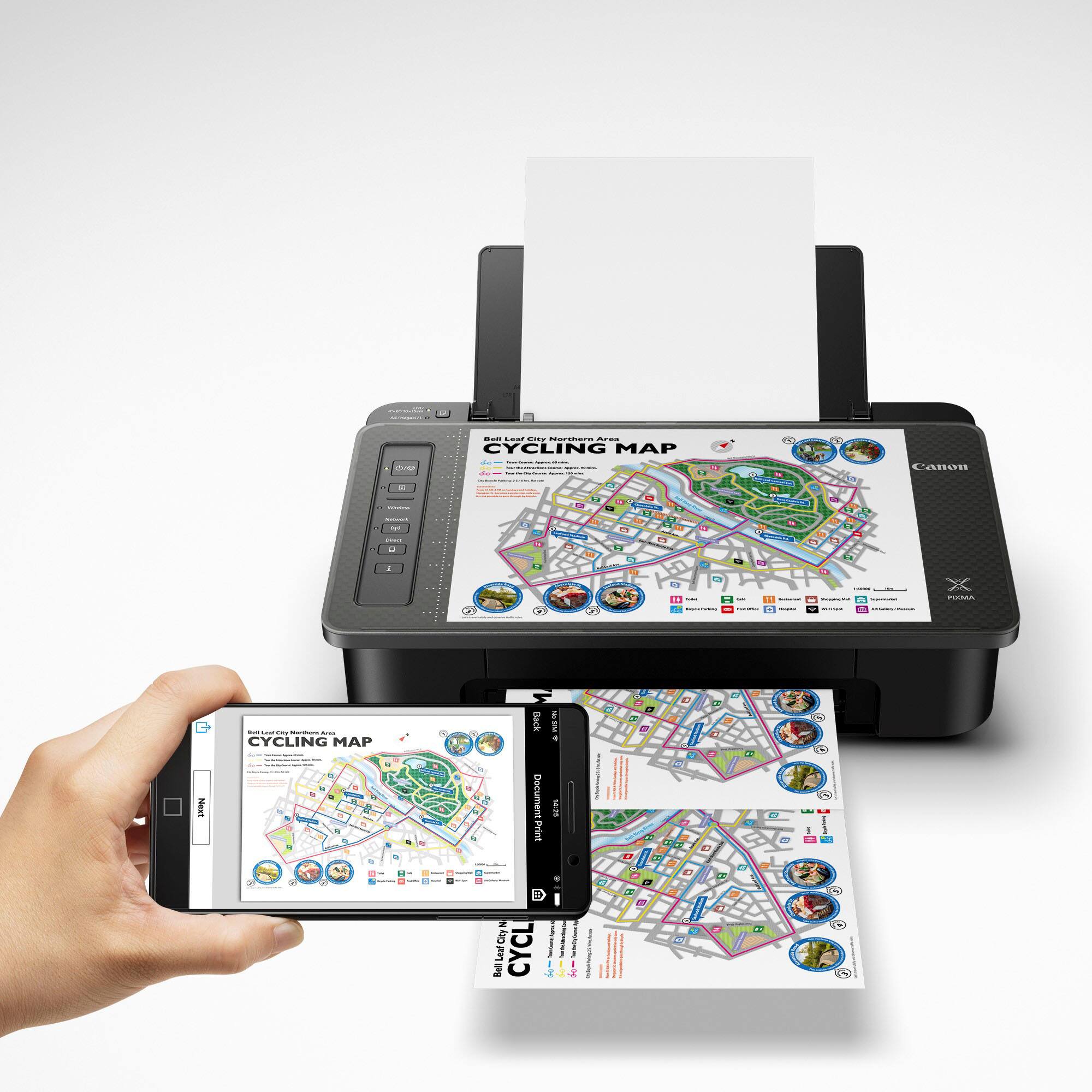 Alt View 11. Canon - PIXMA TS302a Wireless Inkjet Printer - Black.