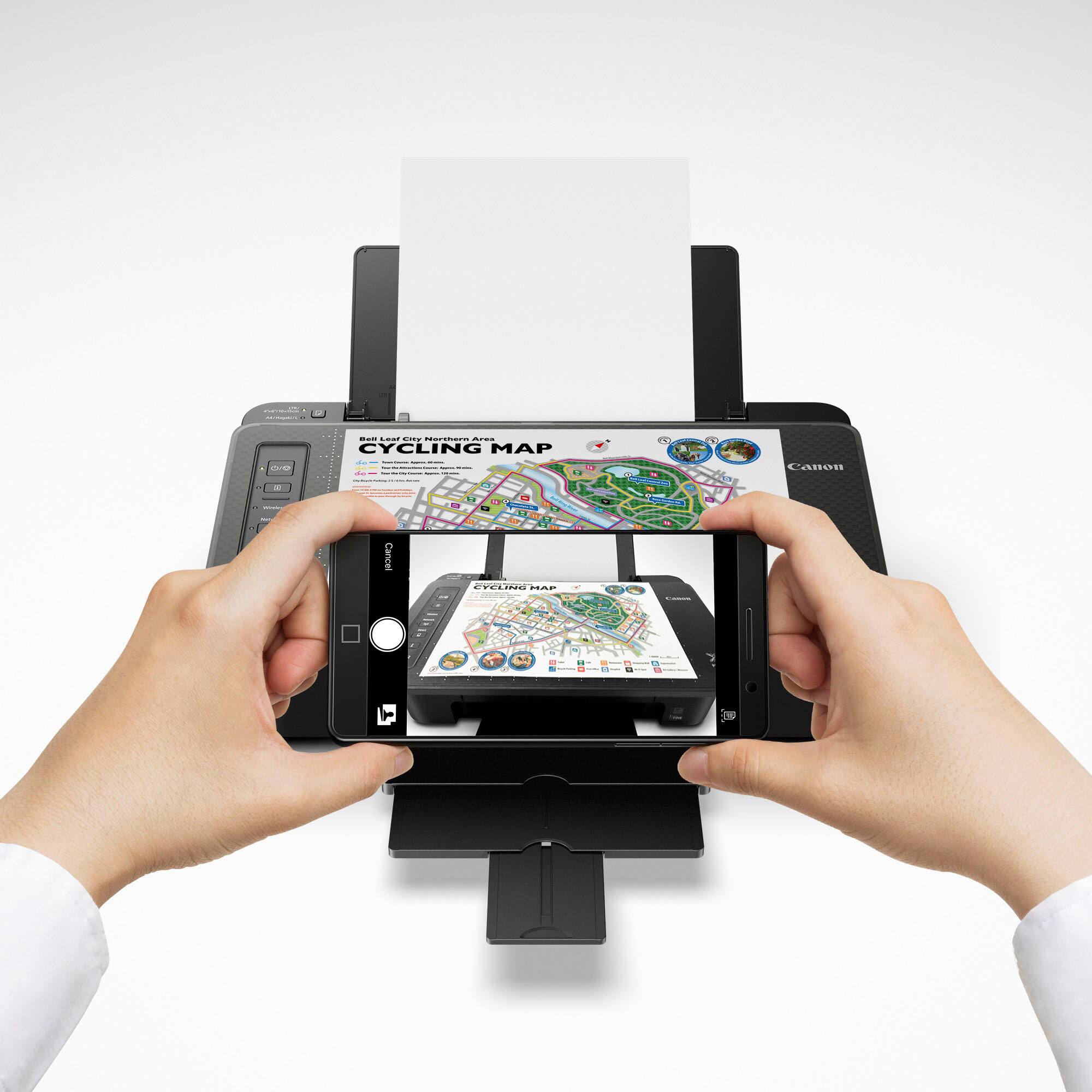 Alt View 12. Canon - PIXMA TS302a Wireless Inkjet Printer - Black.