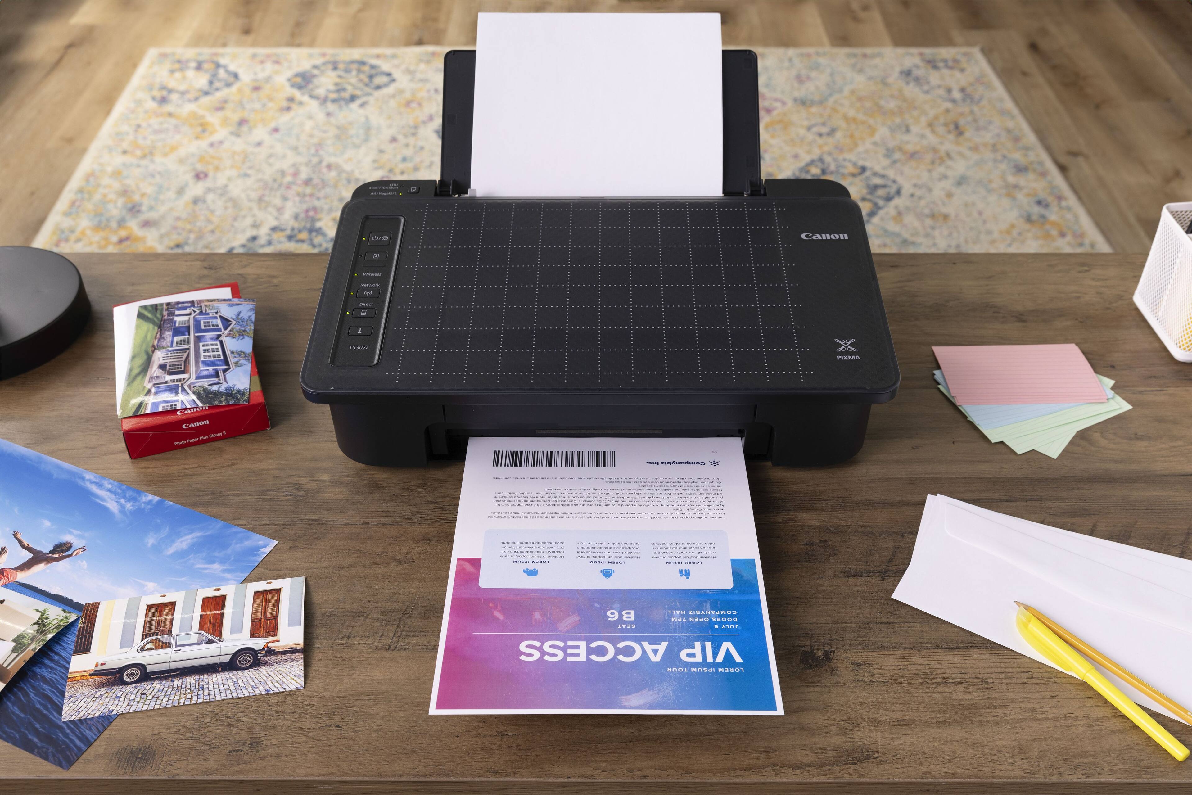 Alt View 21. Canon - PIXMA TS302a Wireless Inkjet Printer - Black.