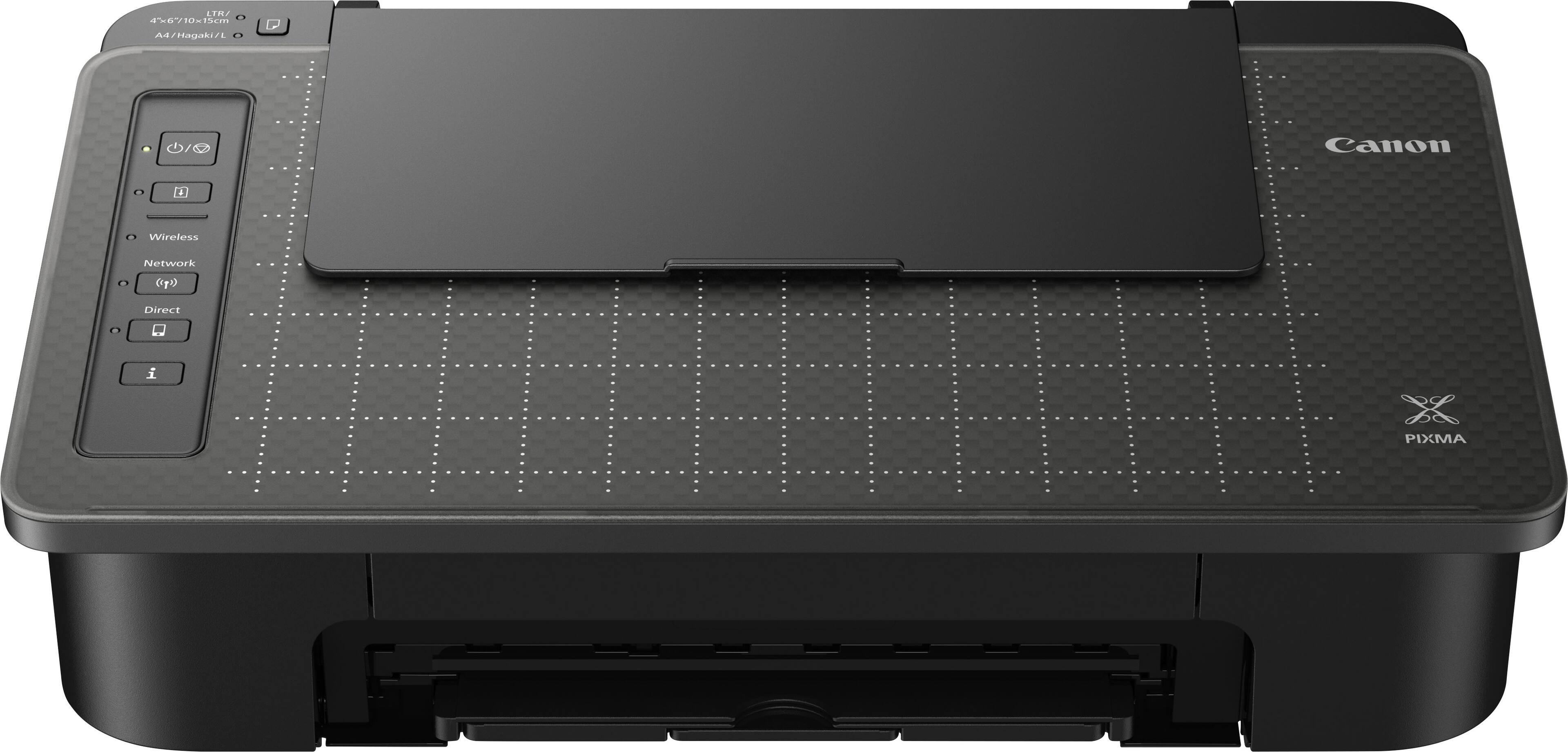 Left. Canon - PIXMA TS302a Wireless Inkjet Printer - Black.