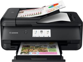 Canon - PIXMA TS9520a Wireless All-In-One Inkjet Printer - Black - Front_Zoom