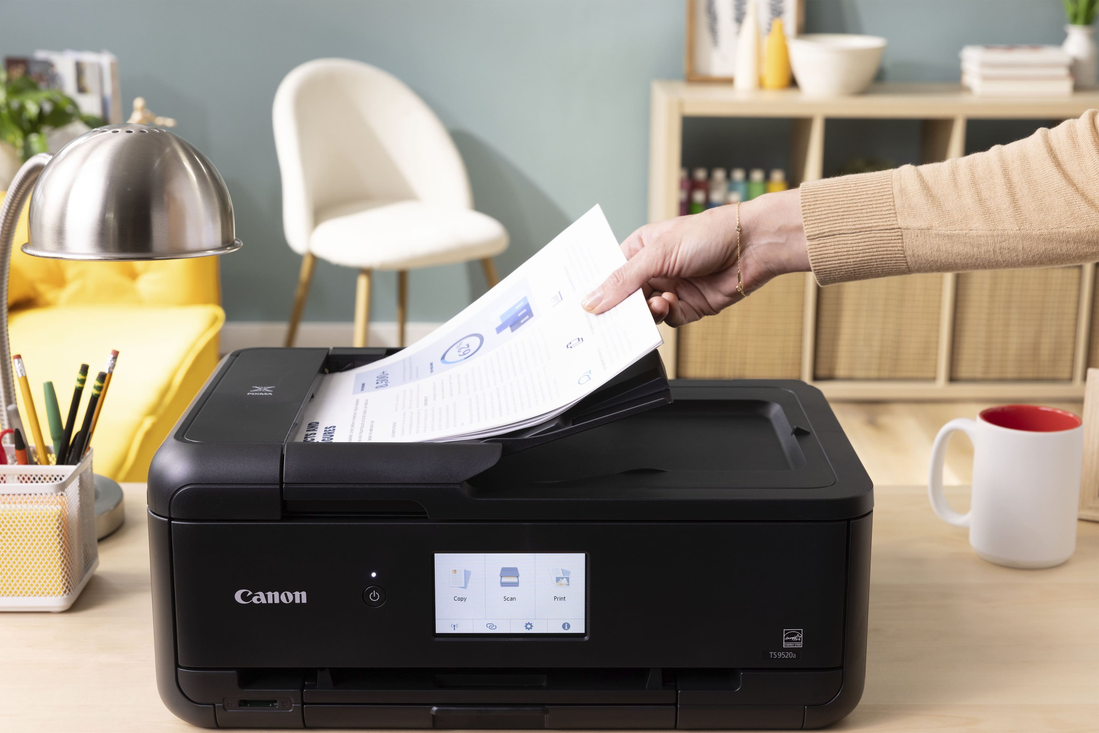 Alt View 15. Canon - PIXMA TS9520a Wireless All-In-One Inkjet Printer - Black.