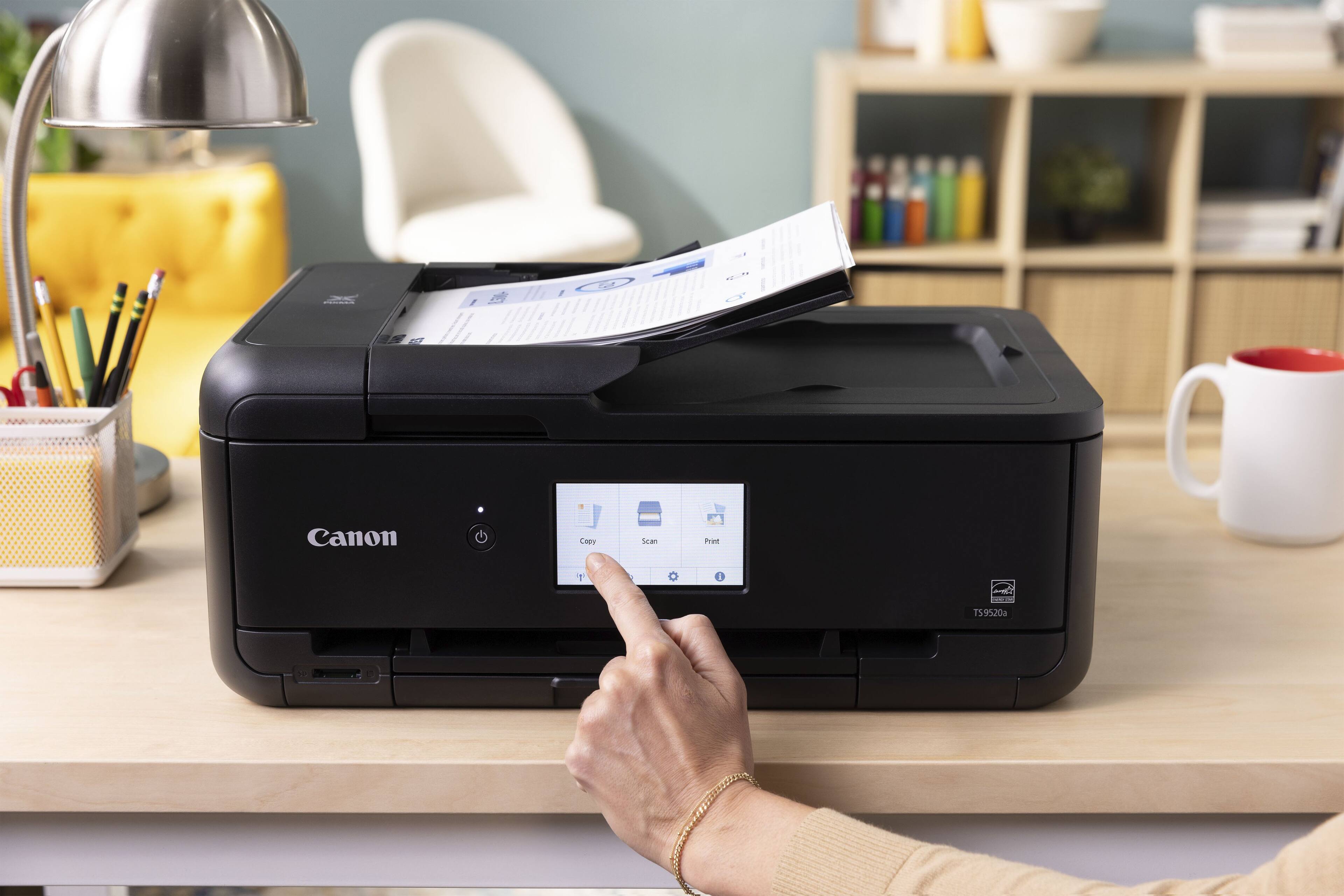 Alt View 16. Canon - PIXMA TS9520a Wireless All-In-One Inkjet Printer - Black.