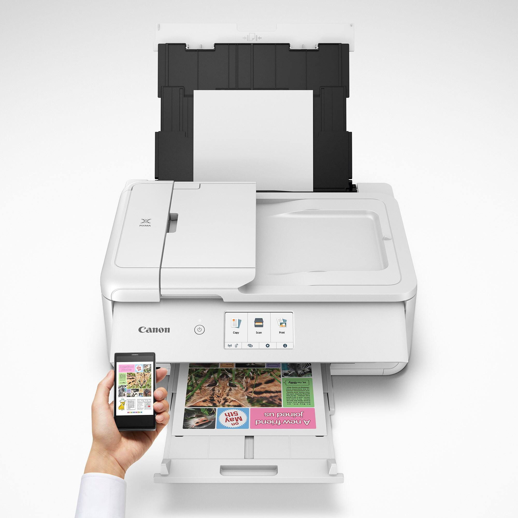 Alt View 11. Canon - PIXMA TS9521Ca Wireless All-In-One Inkjet Printer - White.