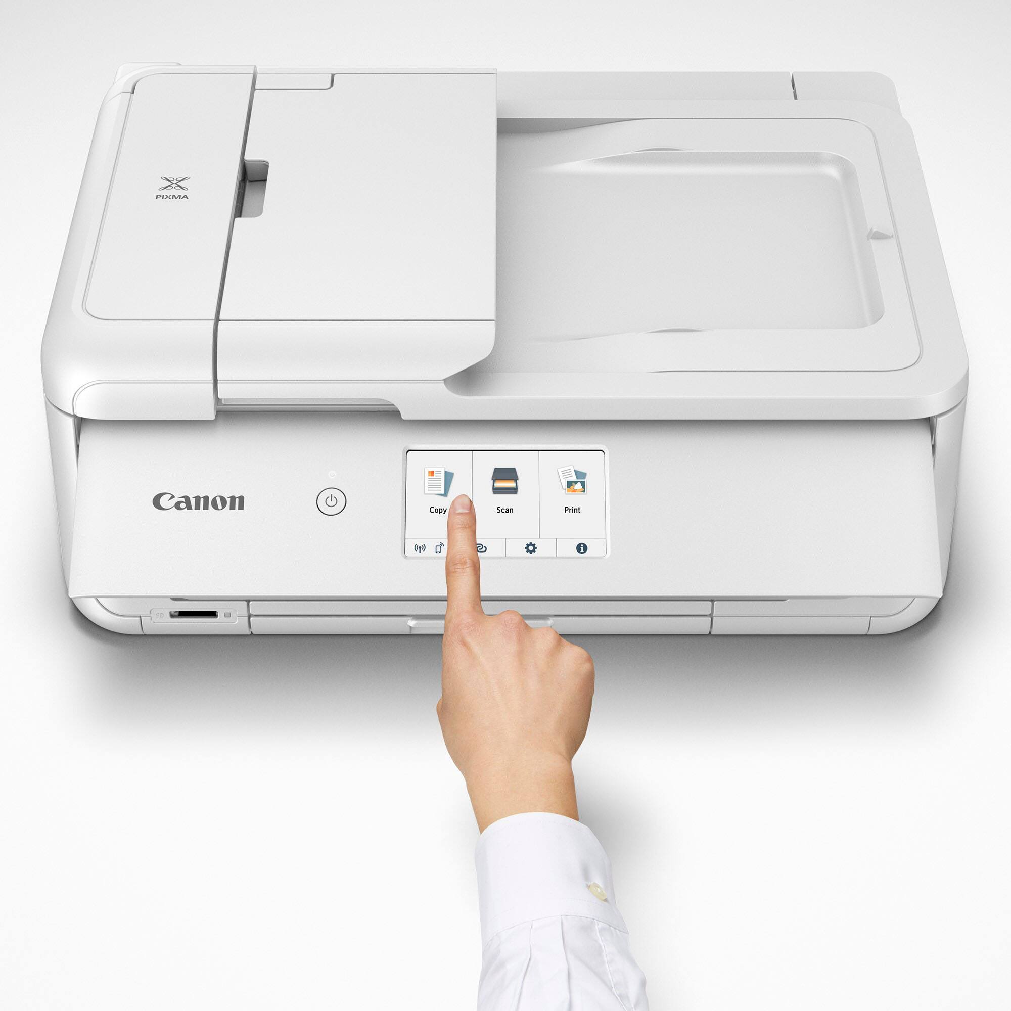 Alt View 12. Canon - PIXMA TS9521Ca Wireless All-In-One Inkjet Printer - White.