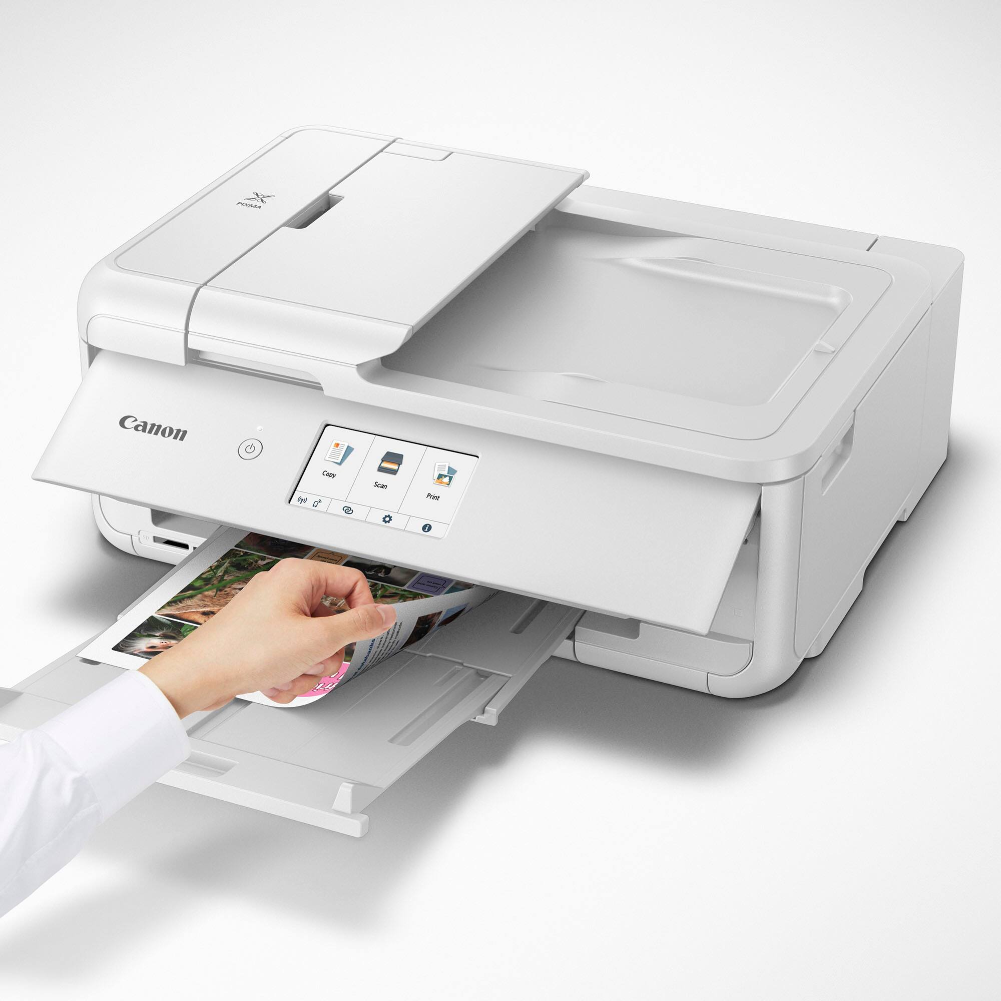 Alt View 1. Canon - PIXMA TS9521Ca Wireless All-In-One Inkjet Printer - White.