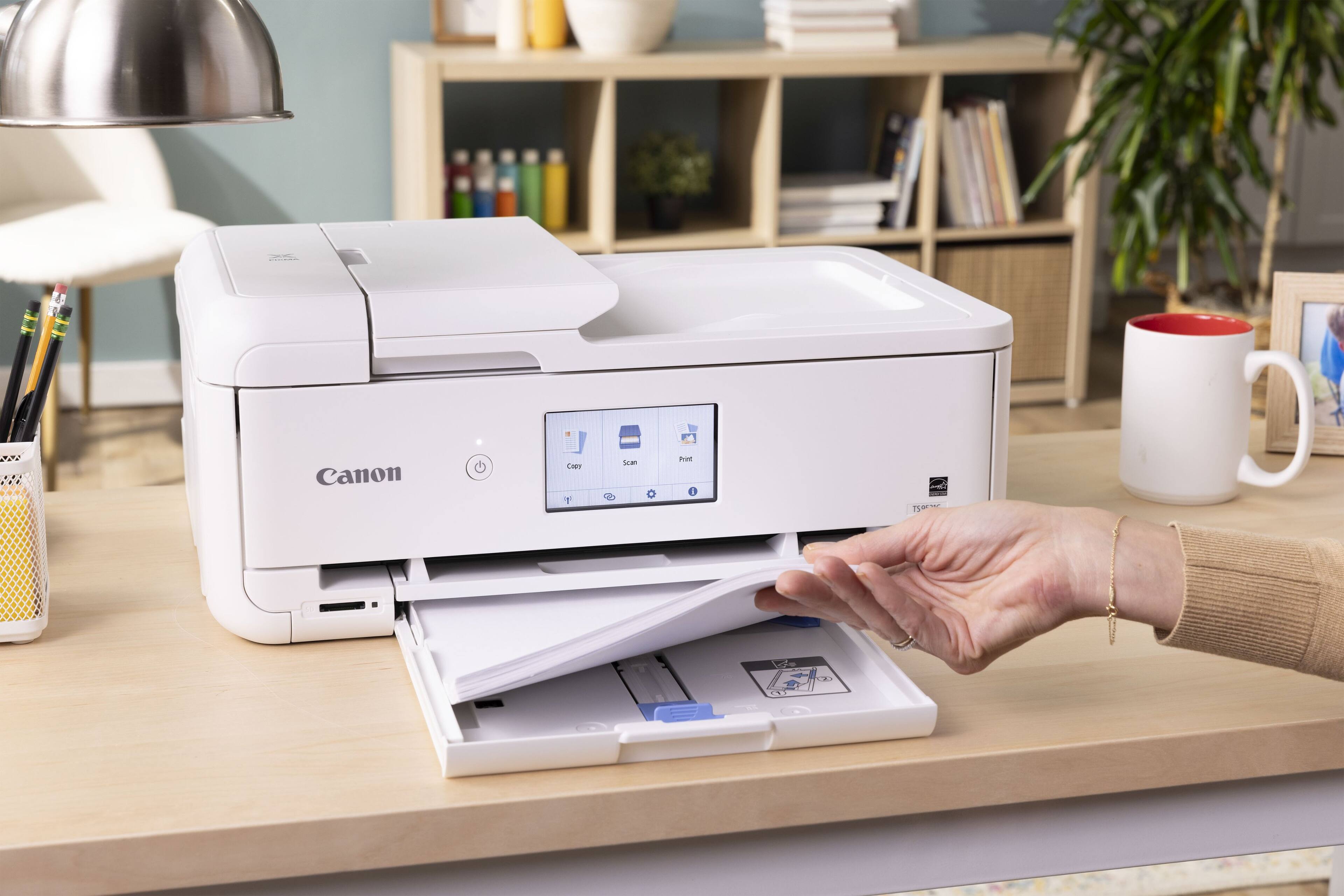Alt View 21. Canon - PIXMA TS9521Ca Wireless All-In-One Inkjet Printer - White.