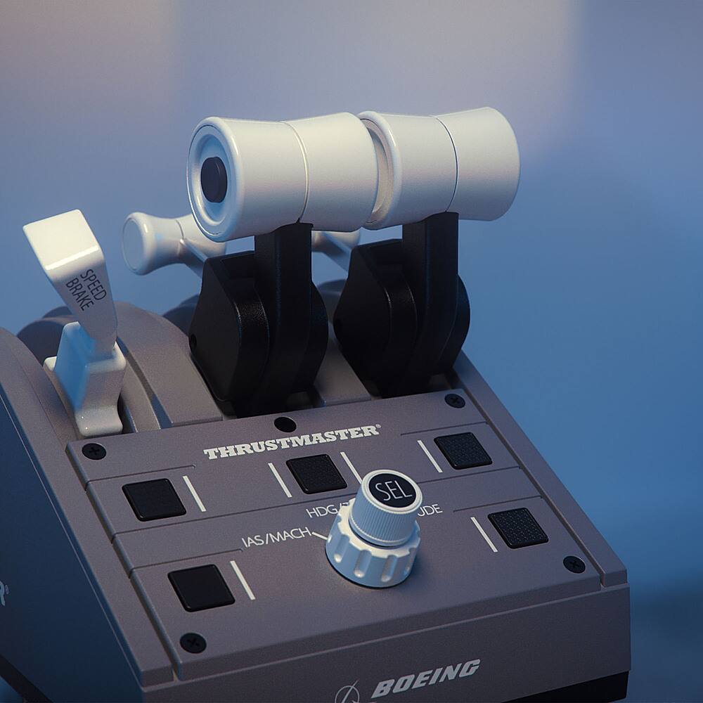 Alt View 17. Thrustmaster - TCA Quadrant Boeing Edition, Replica Throttle Quadrant for PC - Gray.