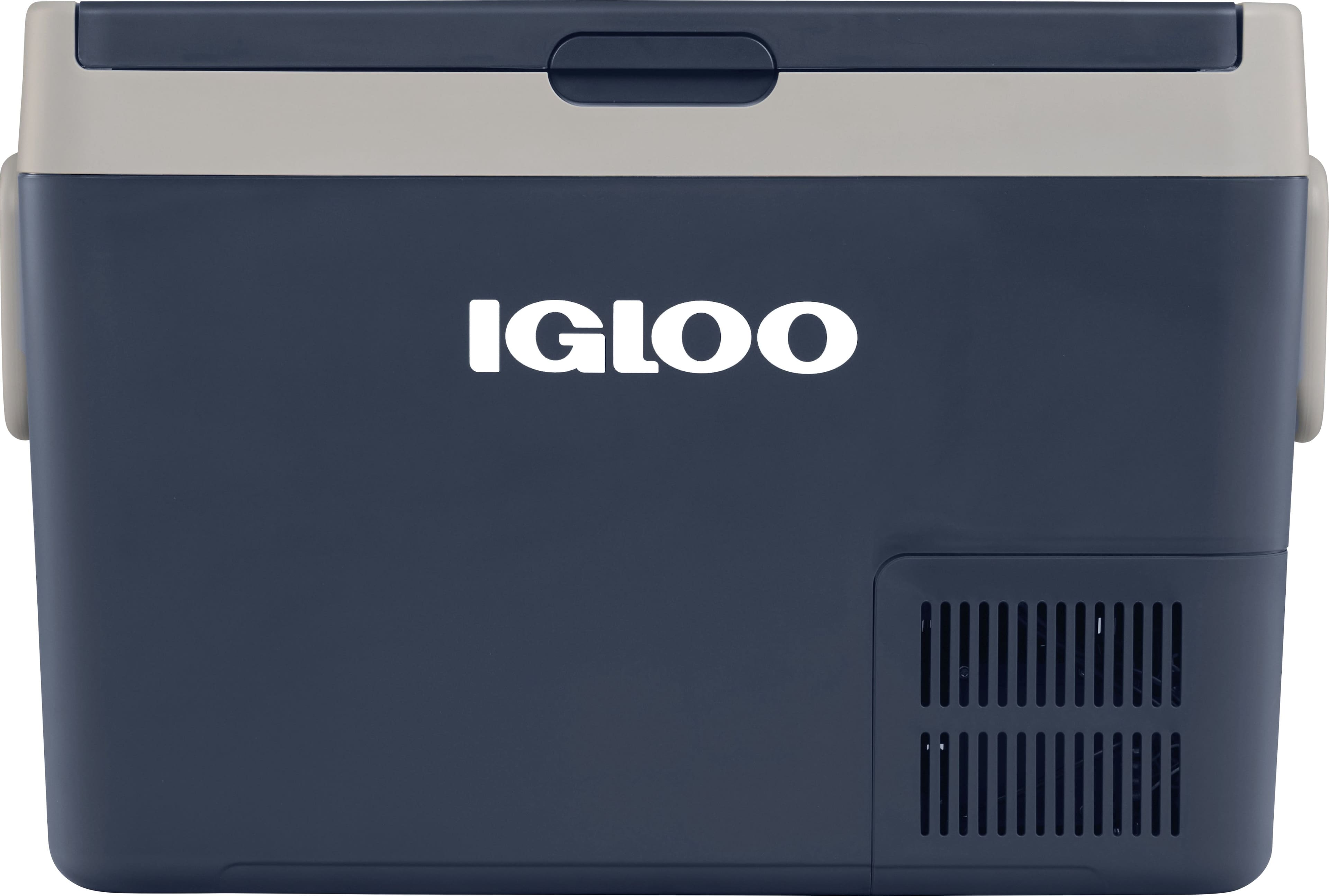 Front. Igloo - ICF60 Iceless Powered Cooler - Rugged Blue.