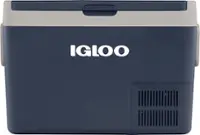 Front. Igloo - ICF60 Iceless Powered Cooler - Rugged Blue.