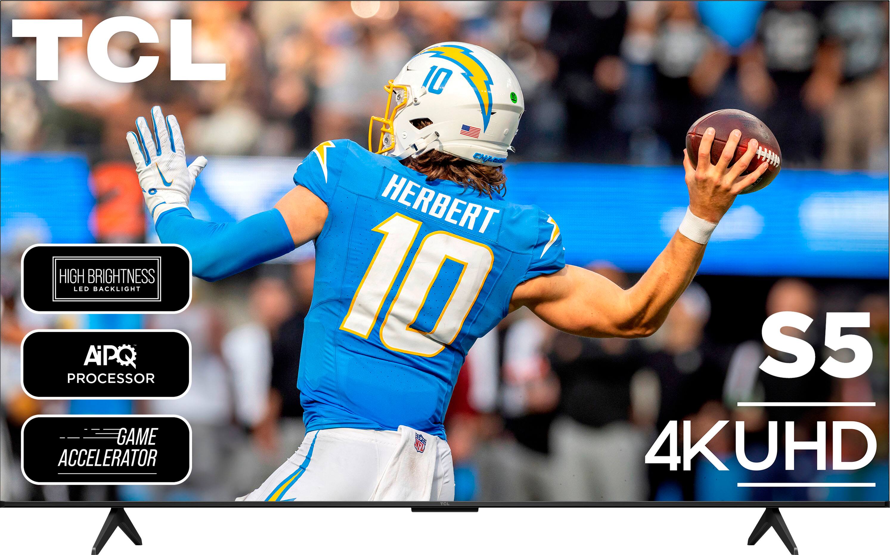 Alt View 16. TCL - 55" Class S5-Series 4K UHD HDR LED Smart Google TV (2024) - Black.