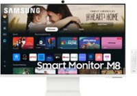 Samsung - 32" M80D Smart 4K UHD Monitor with Streaming TV, Built In Speakers, USB-C, Ergonomic Stand and SlimFit Camera - Warm White - Front_Zoom