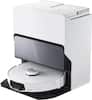 Front. Roborock - S8 MaxV Ultra Robot Vacuum and Mop with FlexiArm Design Side Brush, 10,000 Pa Suction and 8-in-1 RockDock Ultra - White.