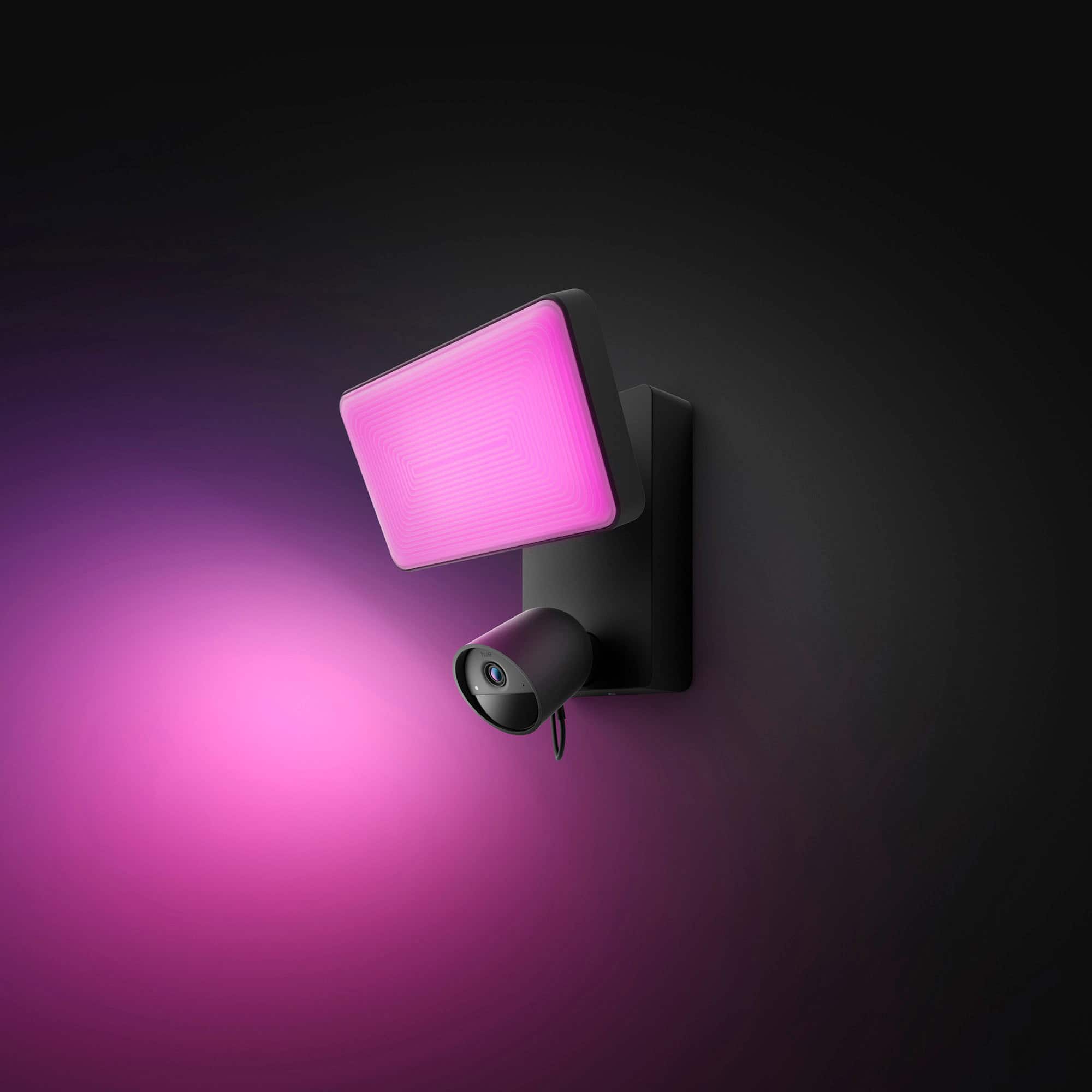 Alt View 13. Philips - Hue Outdoor Floodlight Camera - Black.