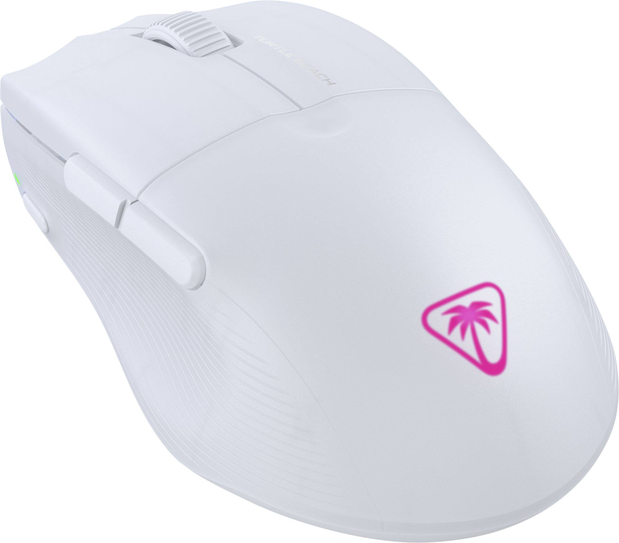 Angle. Turtle Beach - Pure Air Ultra-Light Wireless Ergonomic RGB Gaming Mouse with 26K DPI Optical Sensor & 125 hour Battery - White.