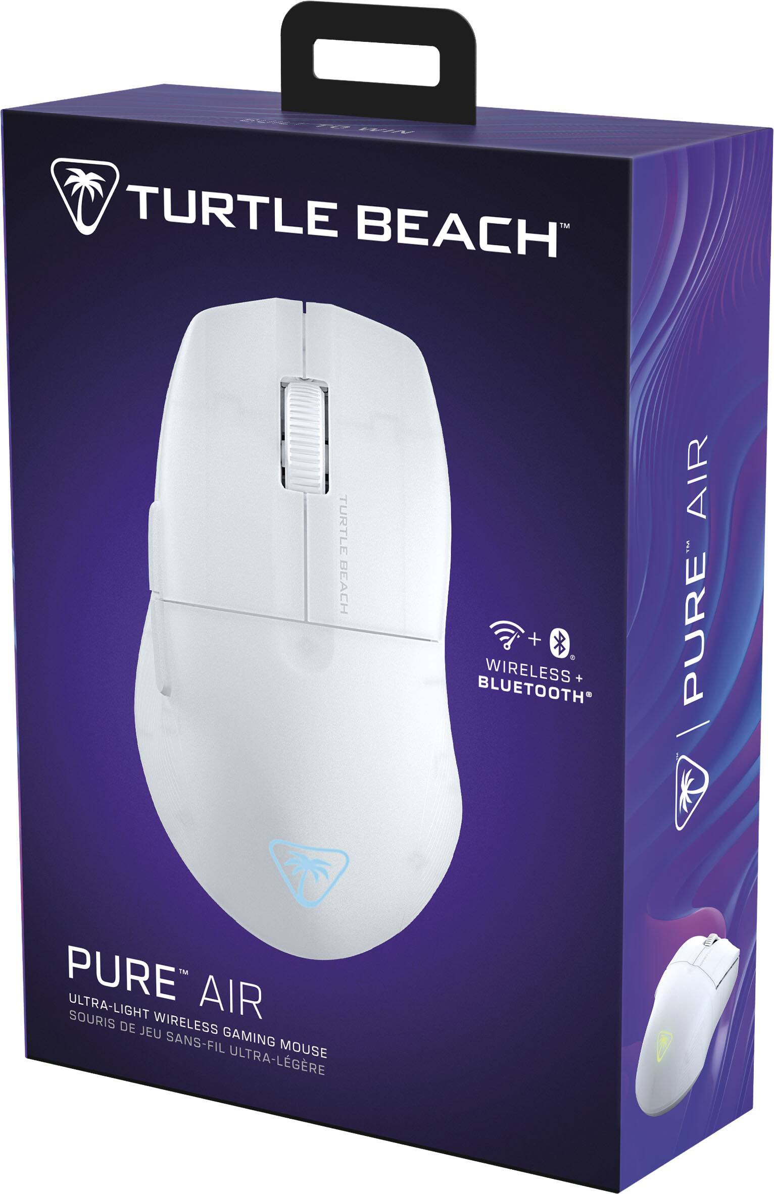Alt View 17. Turtle Beach - Pure Air Ultra-Light Wireless Ergonomic RGB Gaming Mouse with 26K DPI Optical Sensor & 125 hour Battery - White.