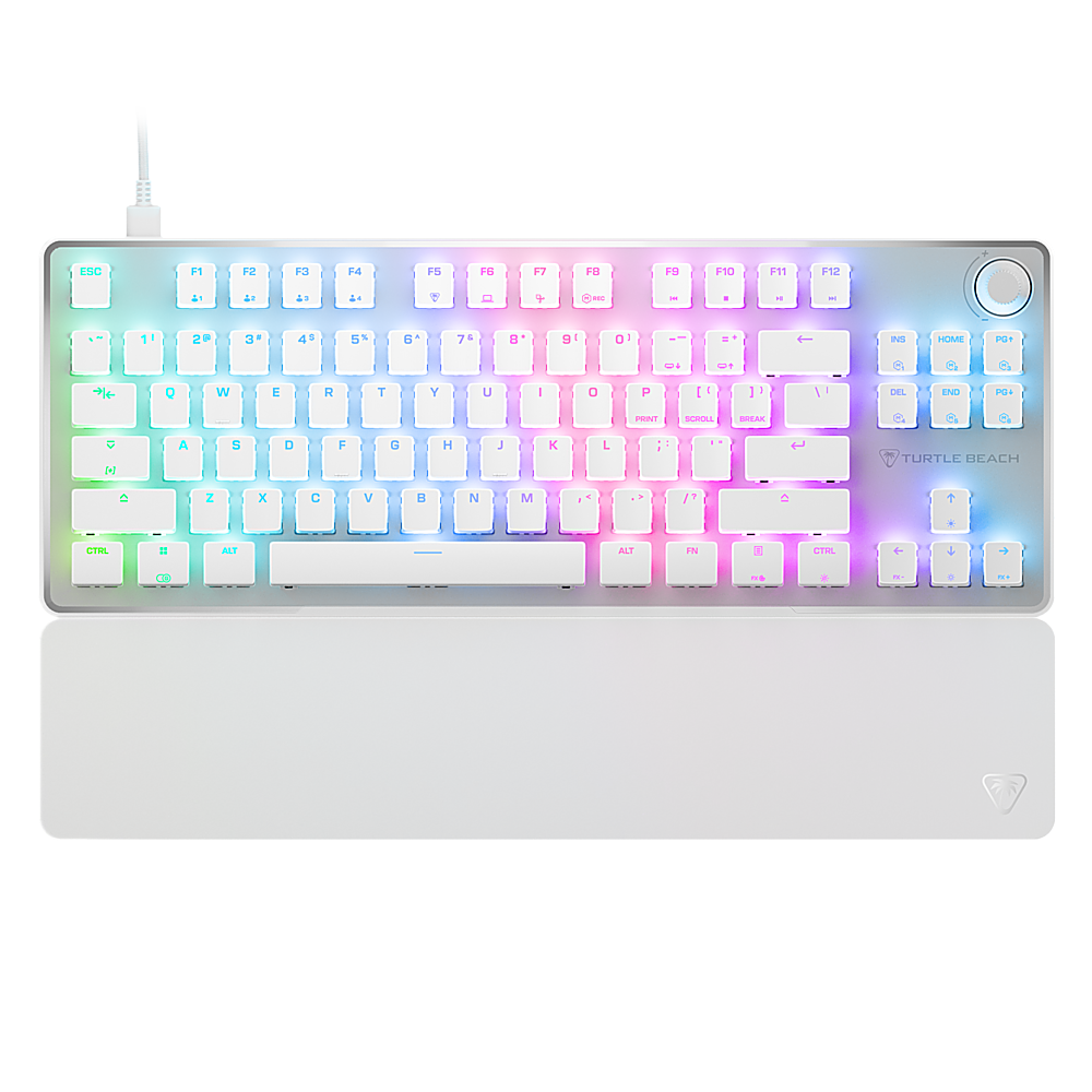 Turtle Beach - Vulcan II TKL Pro Wired Magnetic Mechanical Gaming Keyboard with Analog Hall-Effect Switches - White - Front_Zoom